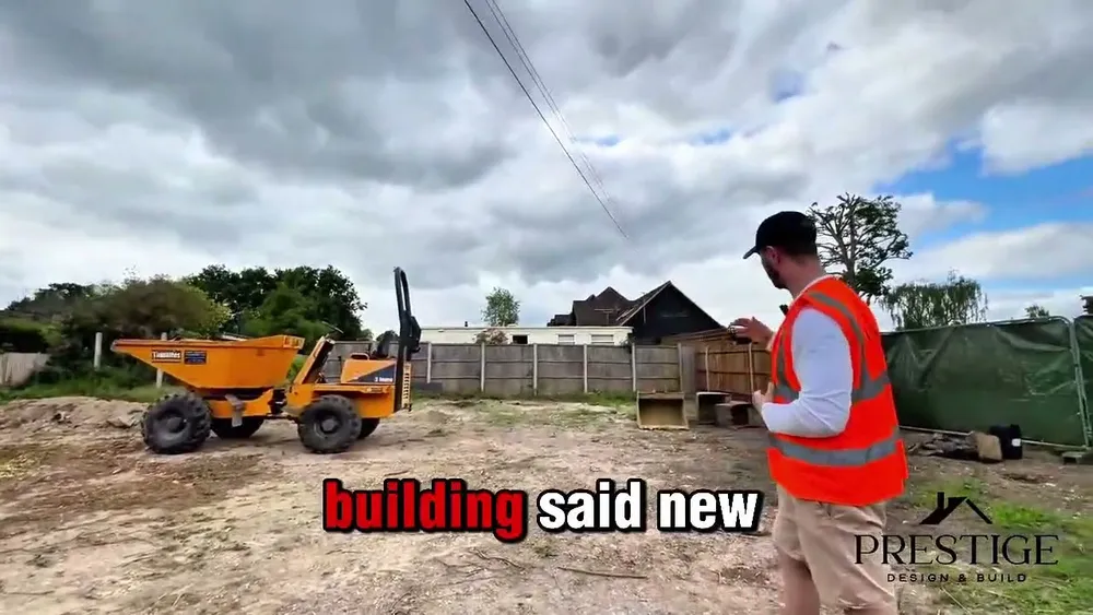 New build construction project from the ground up